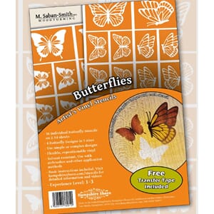 Sjablong med sommerfugler