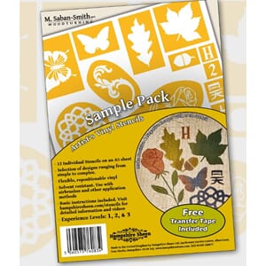 Sjablong med forskjellige motiver